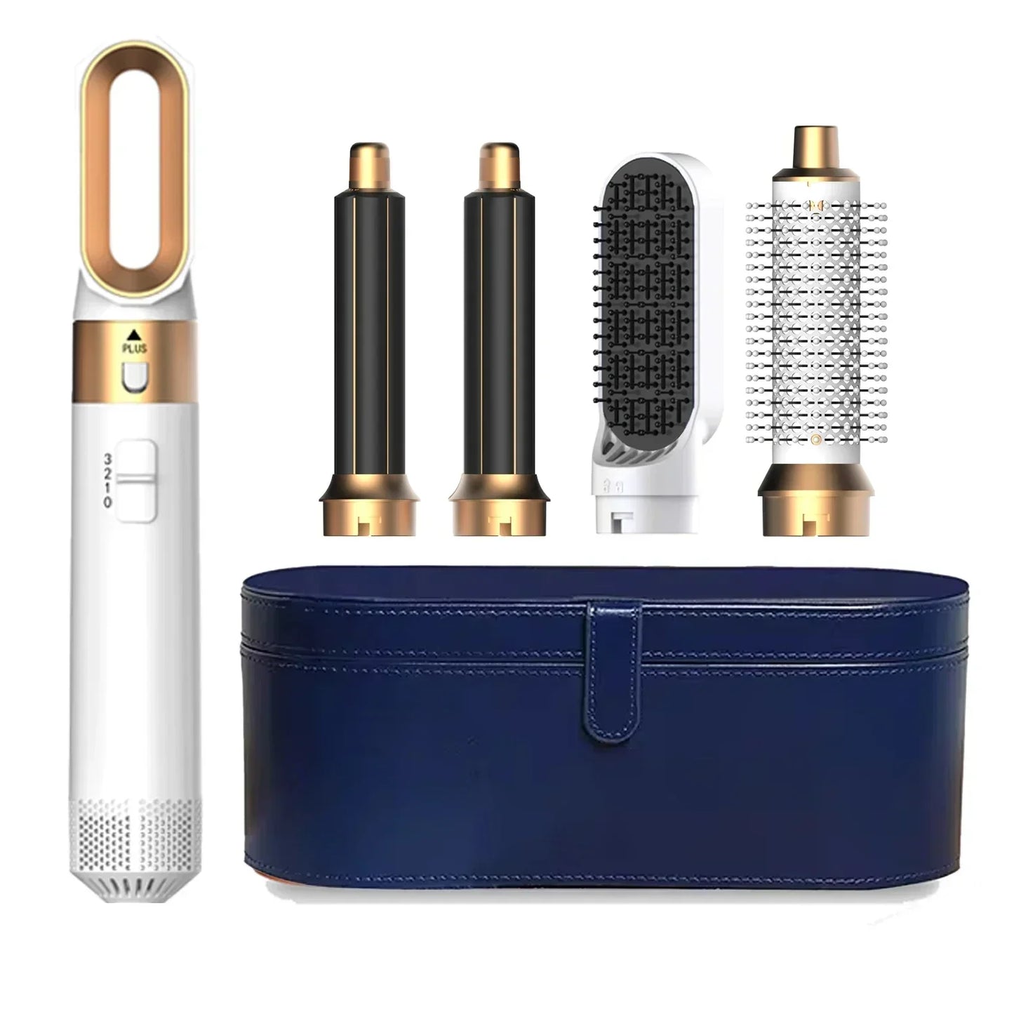 5-in-1 Hair Dryer & Styler Kit – Hot Air Brush, Curling Iron & Straightener