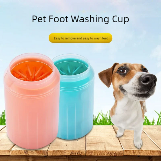 Dog Paw Cleaner Cup – Soft Silicone, Chemical-Free, Portable