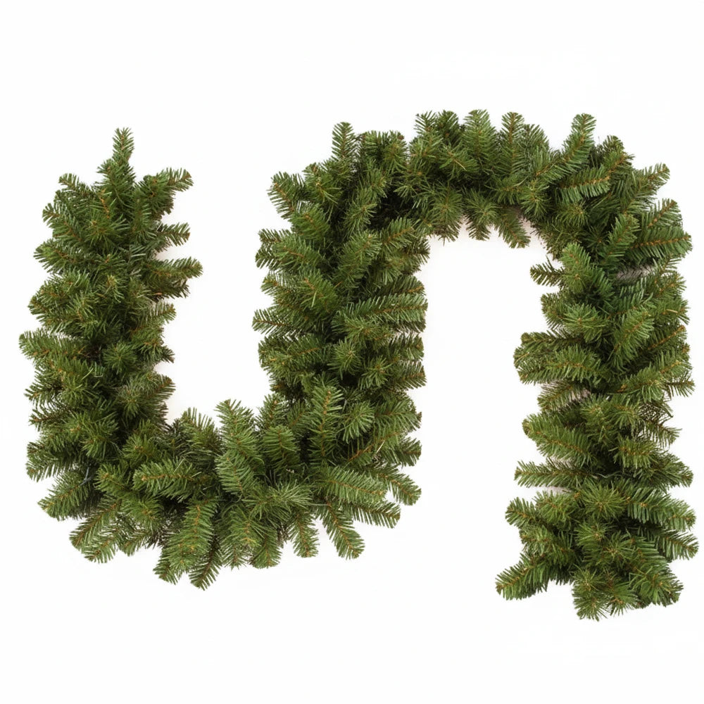 Artificial Christmas Garland, 8.9 ft – With or Without LED Lights
