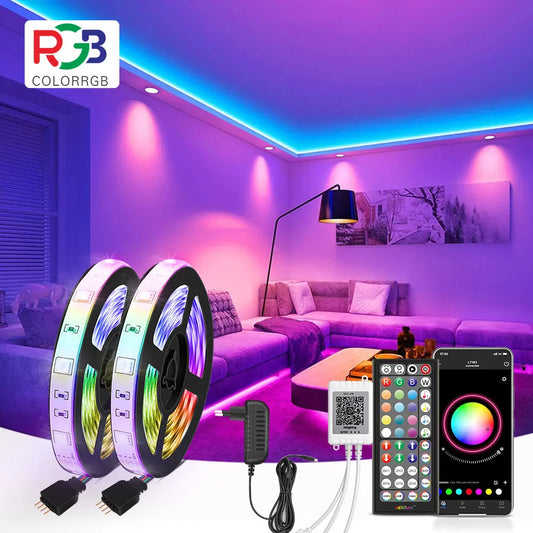 RGB LED Strip Light – 10M, 16M Colors, App & Music Sync, 50,000H Life