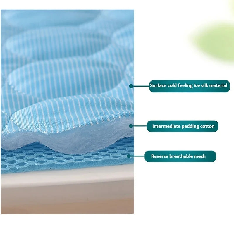 Dog Cooling Mat – Self-Cooling Ice Silk Pad for Dogs & Cats, Washable, XS–2XL