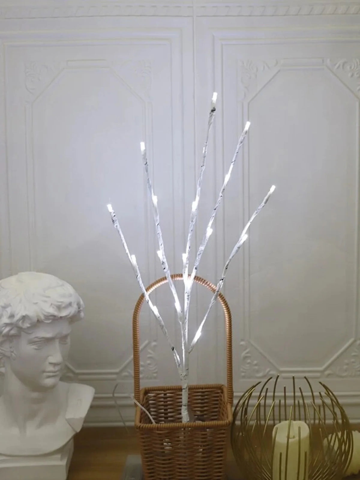 White Birch Branch Lights – 20 LED, Battery Operated, 28.35 in