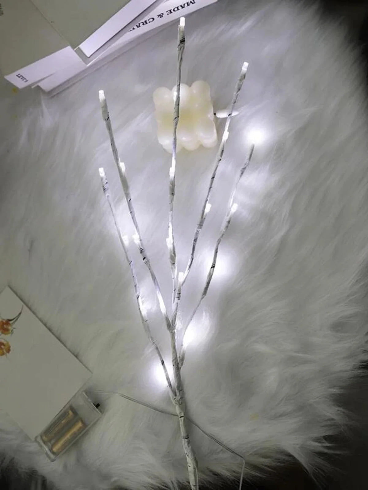 White Birch Branch Lights – 20 LED, Battery Operated, 28.35 in