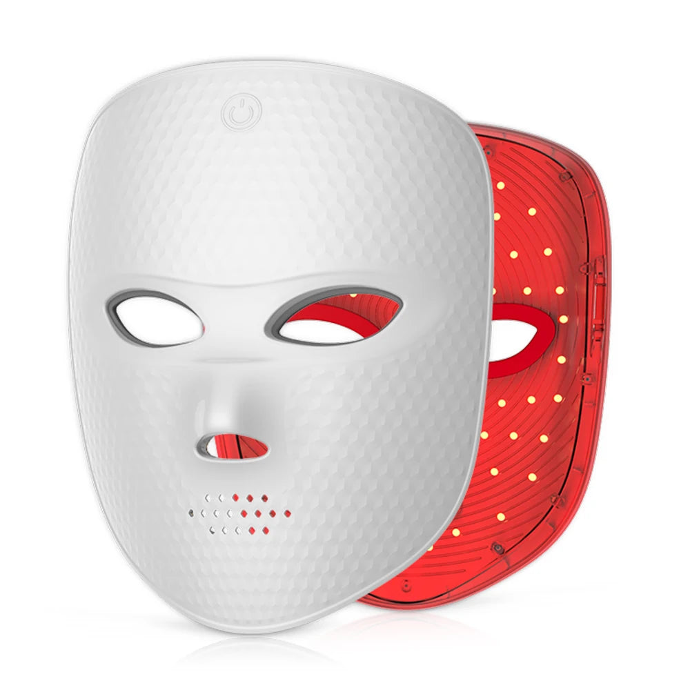 Wireless 7-Color LED Face Mask with USB-C Charging