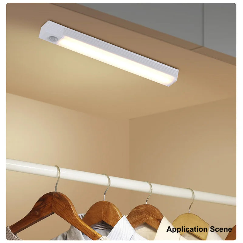 Motion Sensor LED Bar Light – 3 Color Temps, Dimmable, Rechargeable, Magnetic Mount
