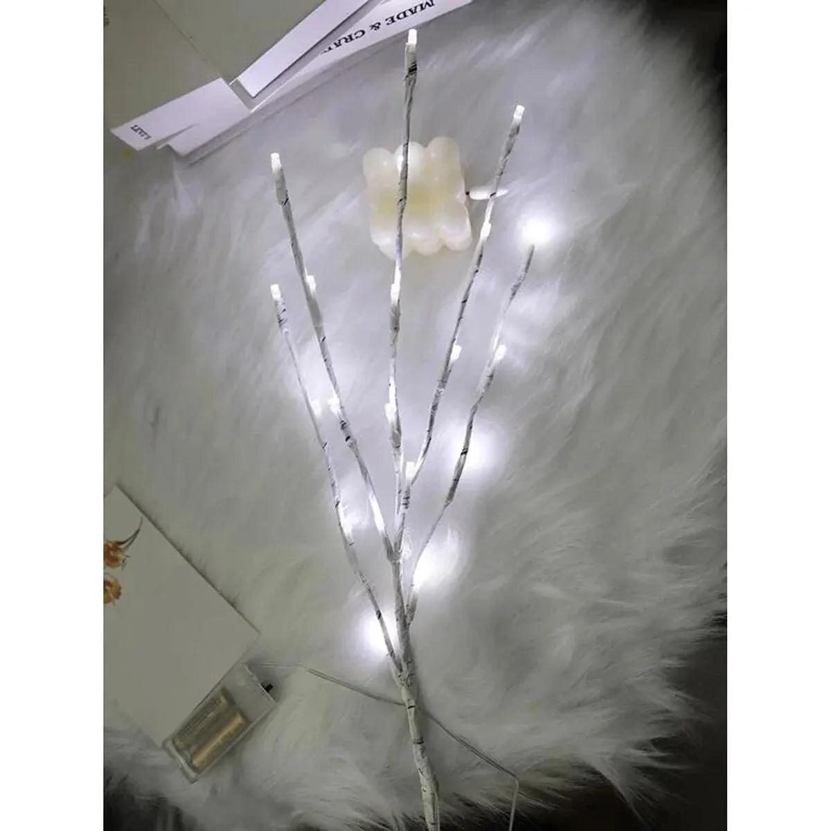 White Birch Branch Lights – 20 LED, Battery Operated, 28.35 in
