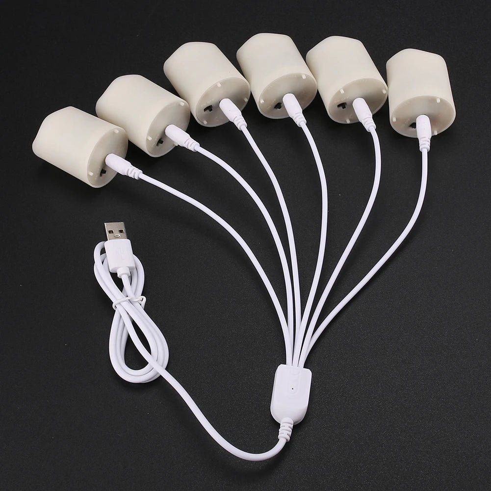 Rechargeable Flameless LED Tea Lights with Remote & Timer