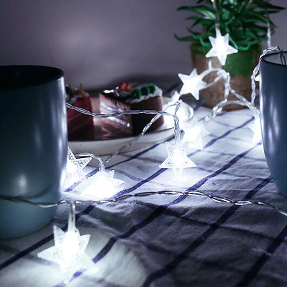 LED Star Fairy String Lights – USB or Battery, 1.5–10 m