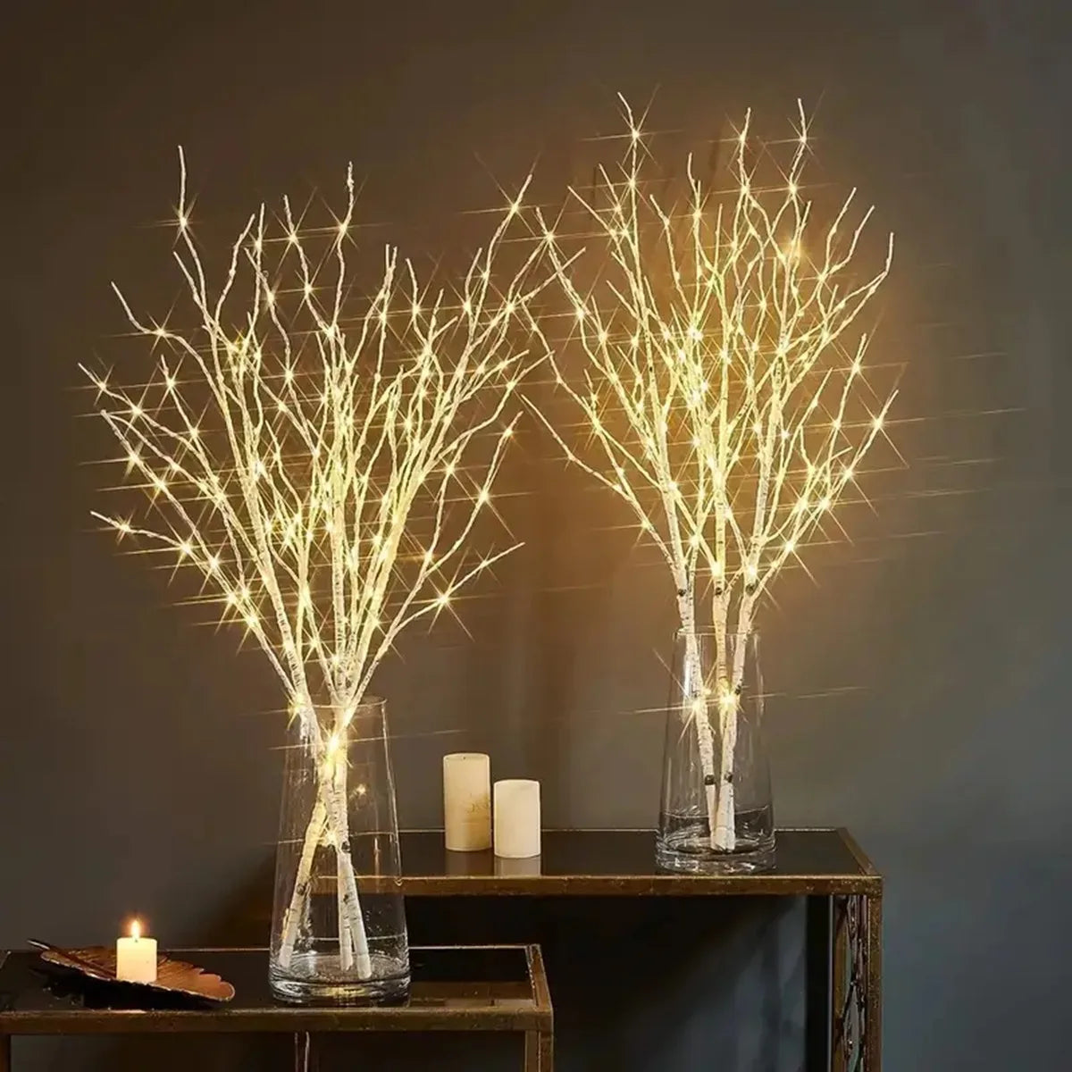 White Birch Branch Lights – 20 LED, Battery Operated, 28.35 in