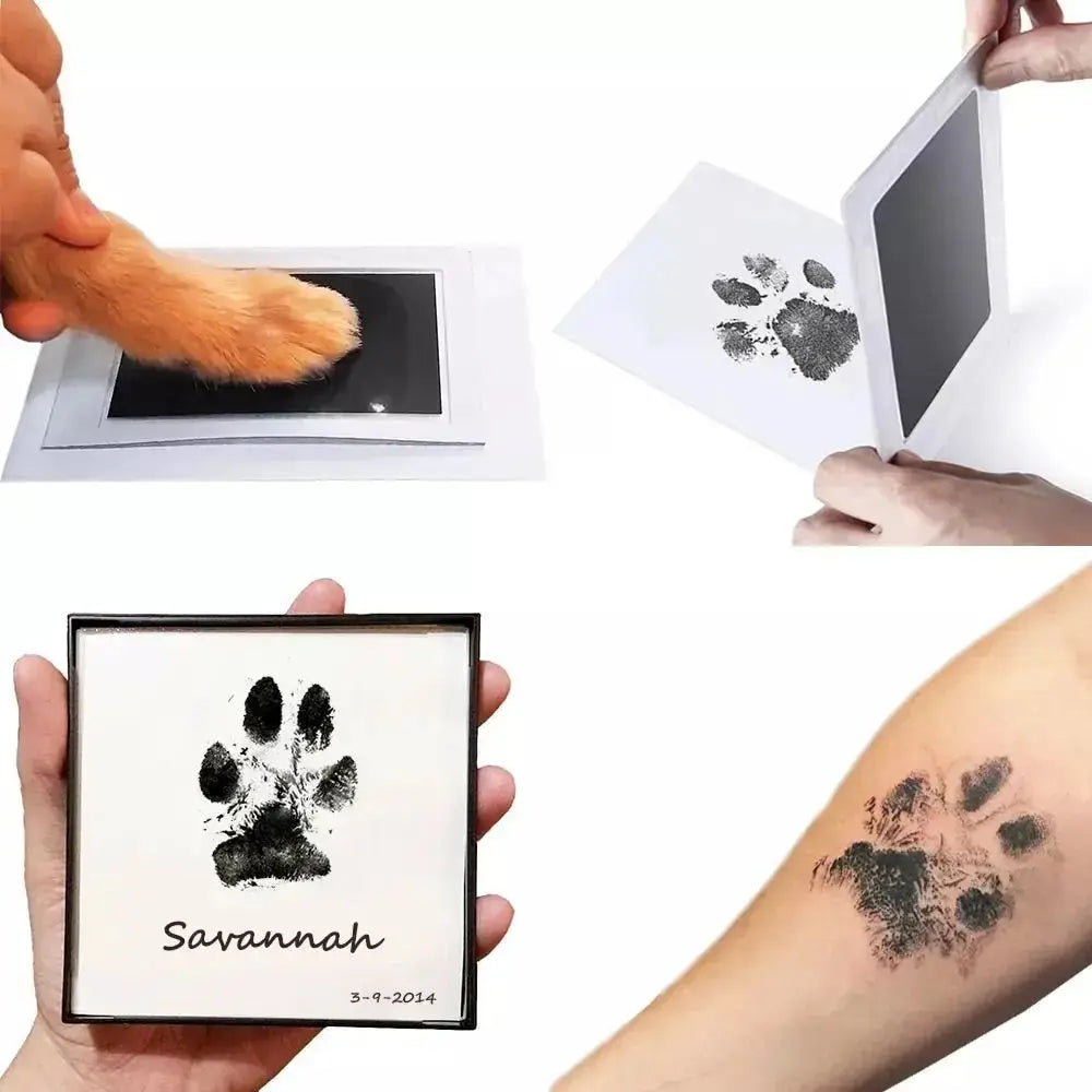 Paw Print Ink Pad Kit – DIY Pet Keepsake for Dogs & Cats