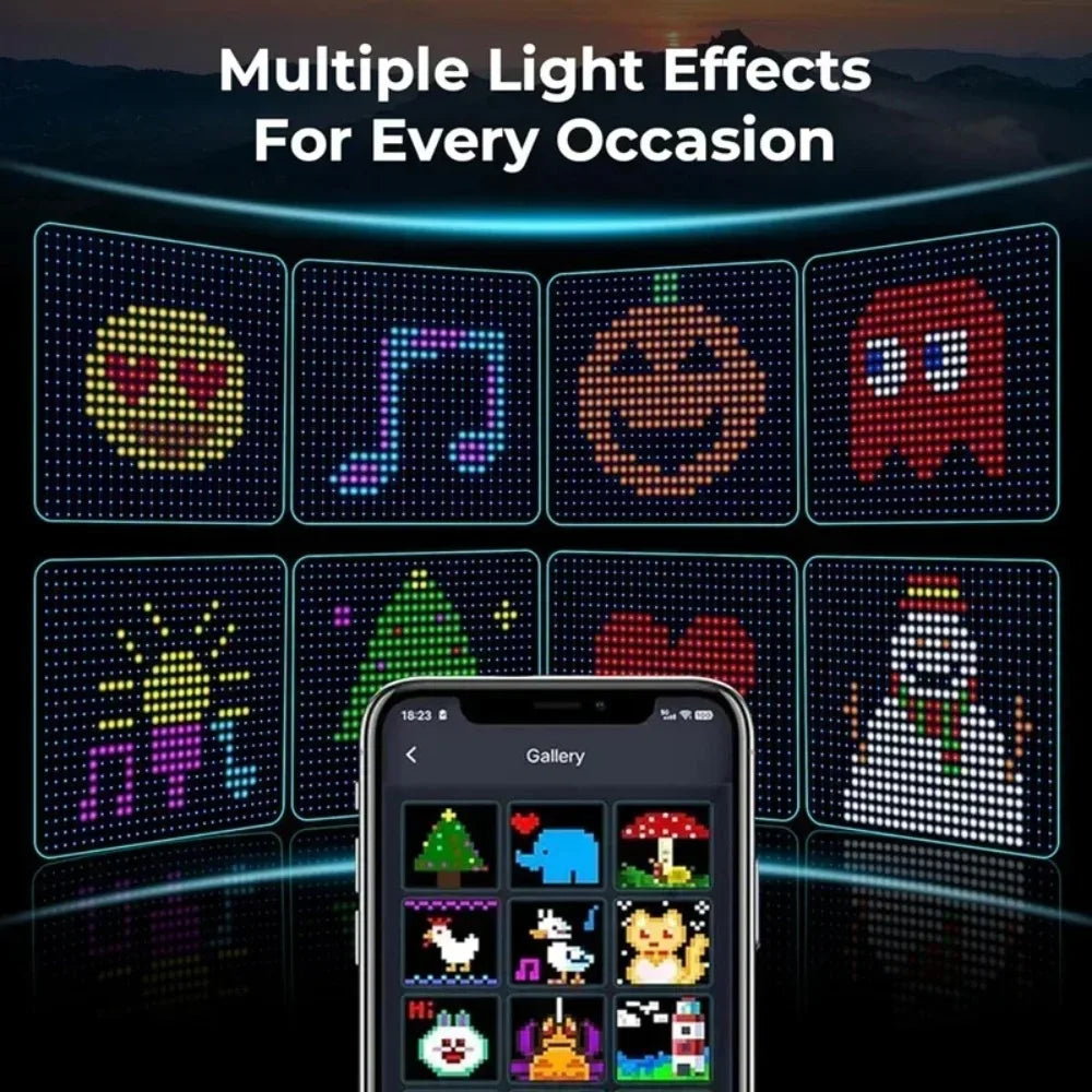 Smart RGB LED Curtain Lights with App Control & Music Sync