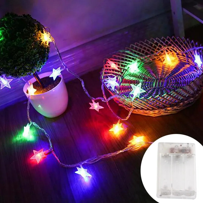 LED Star Fairy String Lights – USB or Battery, 1.5–10 m