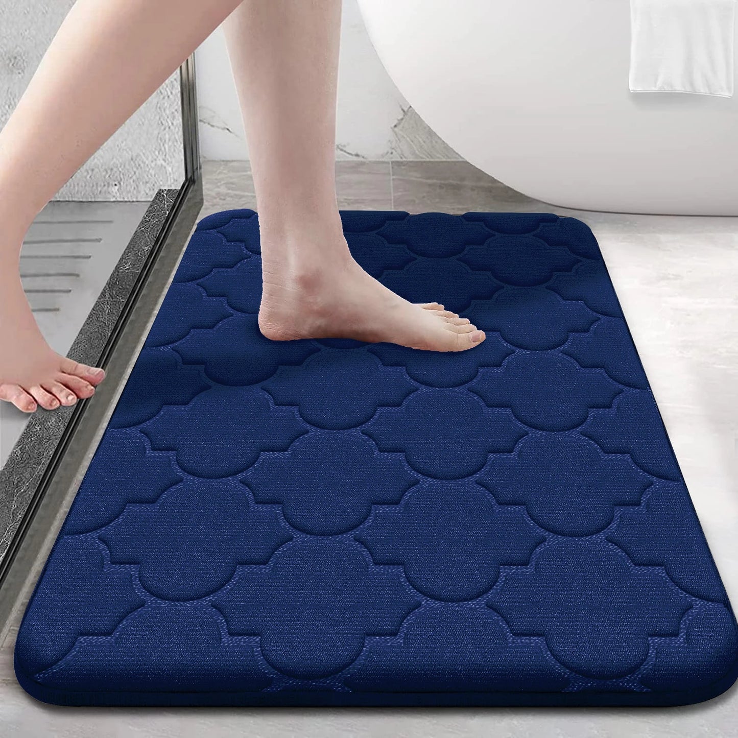 Memory Foam Bathroom Rug – Anti-Slip, Ultra Soft, Water Absorbent, Machine Washable