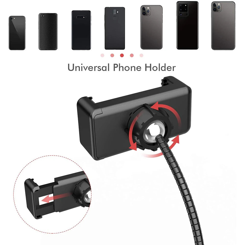 LED Selfie Ring Light – 3 Color Modes, 10 Brightness Levels, Tripod Stand & Phone Holder