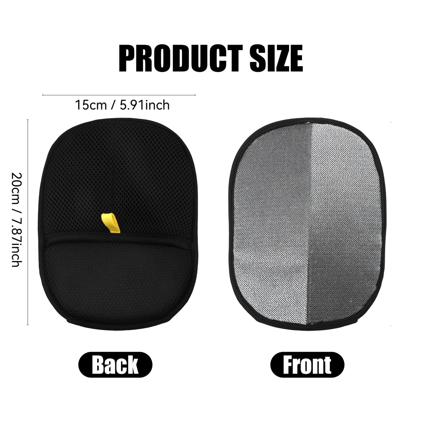 Pet Hair Removal Gloves – Reusable Double-Sided Grooming Mitt