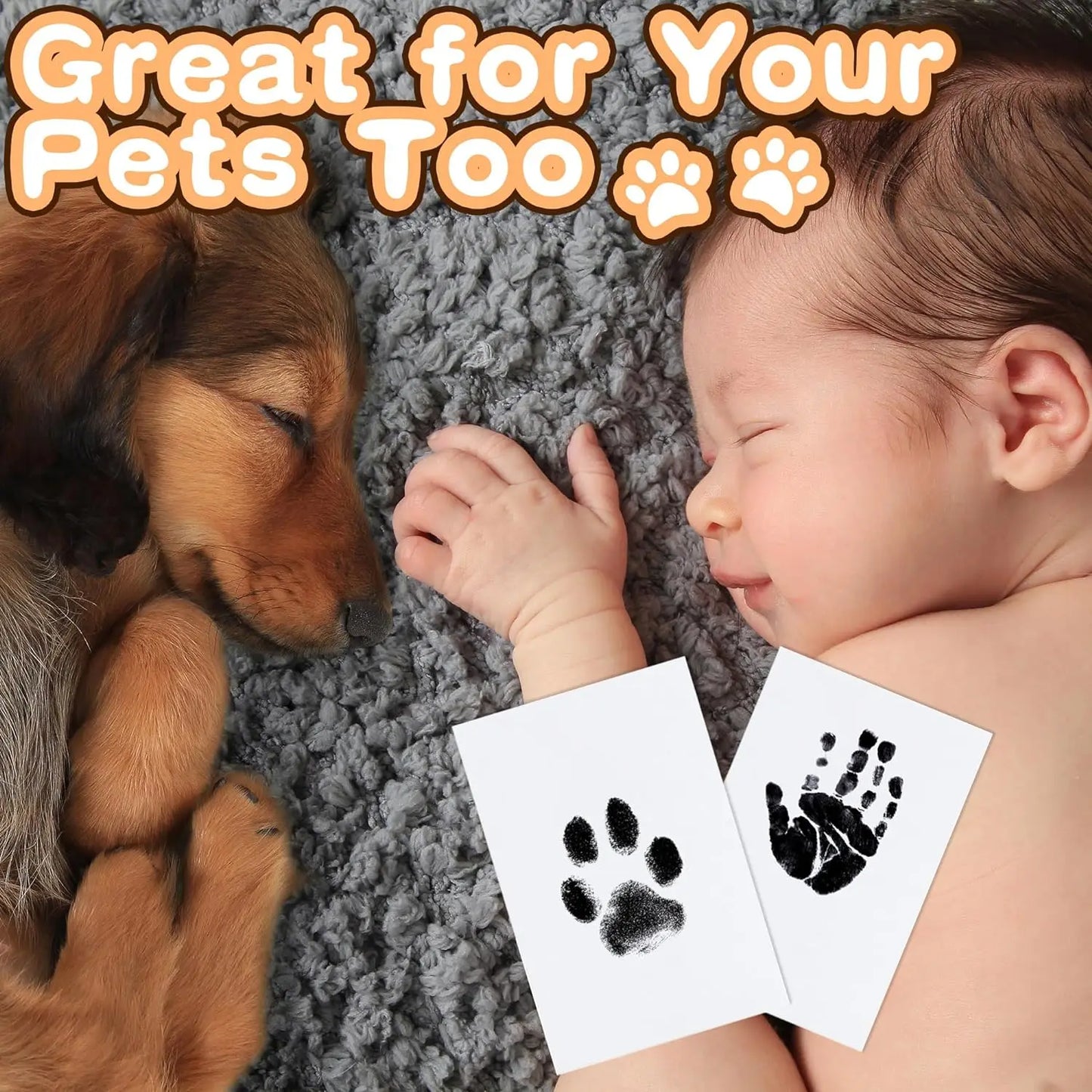 Paw Print Ink Pad Kit – DIY Pet Keepsake for Dogs & Cats