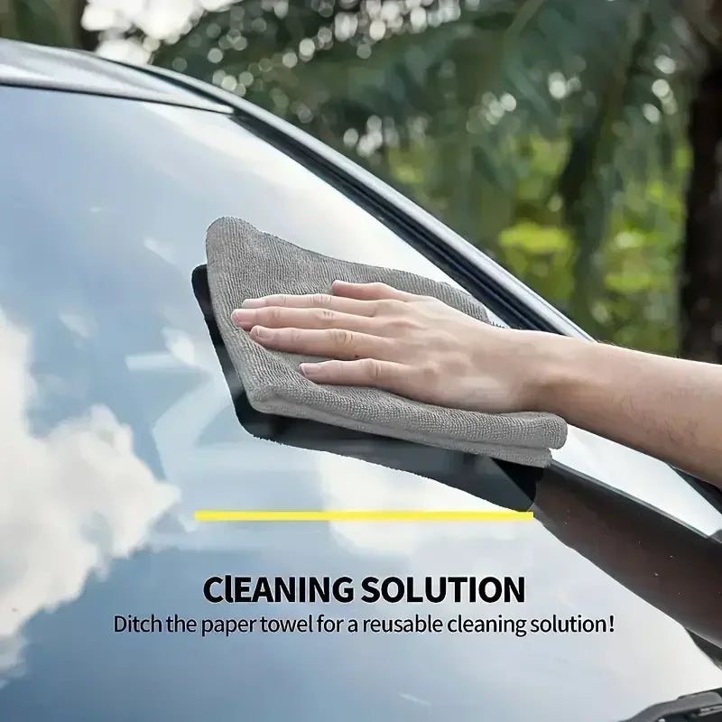 Microfiber Cleaning Cloths – Ultra Absorbent, Reusable, for Car, Kitchen & Bike (10 or 20 pcs)