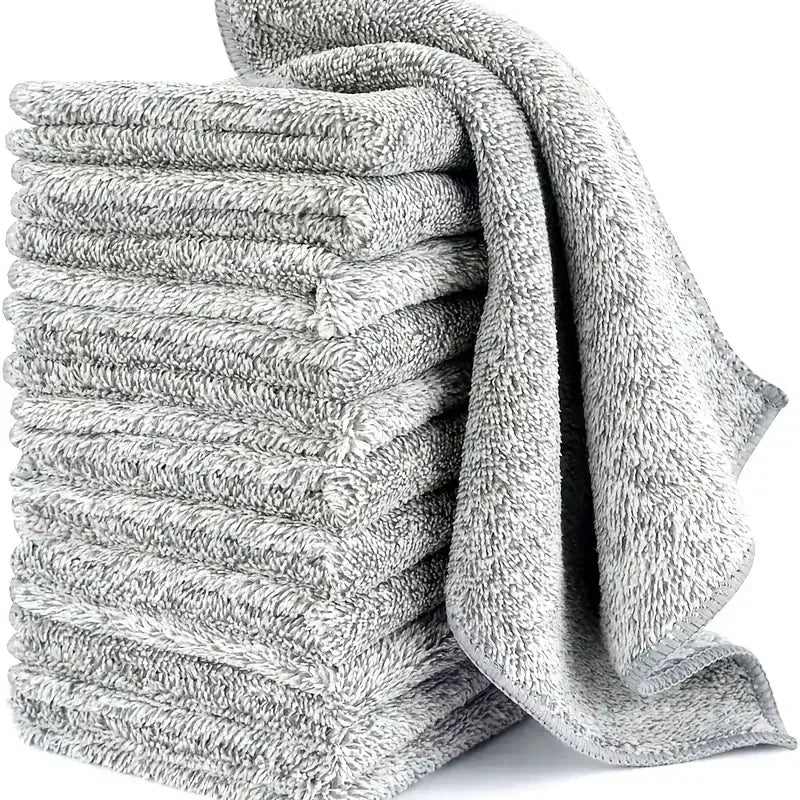 Microfiber Cleaning Cloths – Ultra Absorbent, Reusable, for Car, Kitchen & Bike (10 or 20 pcs)