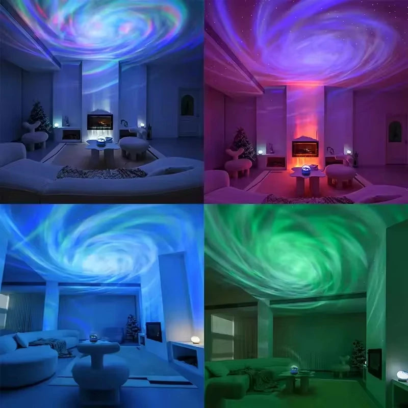 LED Galaxy Projector Night Light – RGB, Remote Control, USB, Bedroom & Party