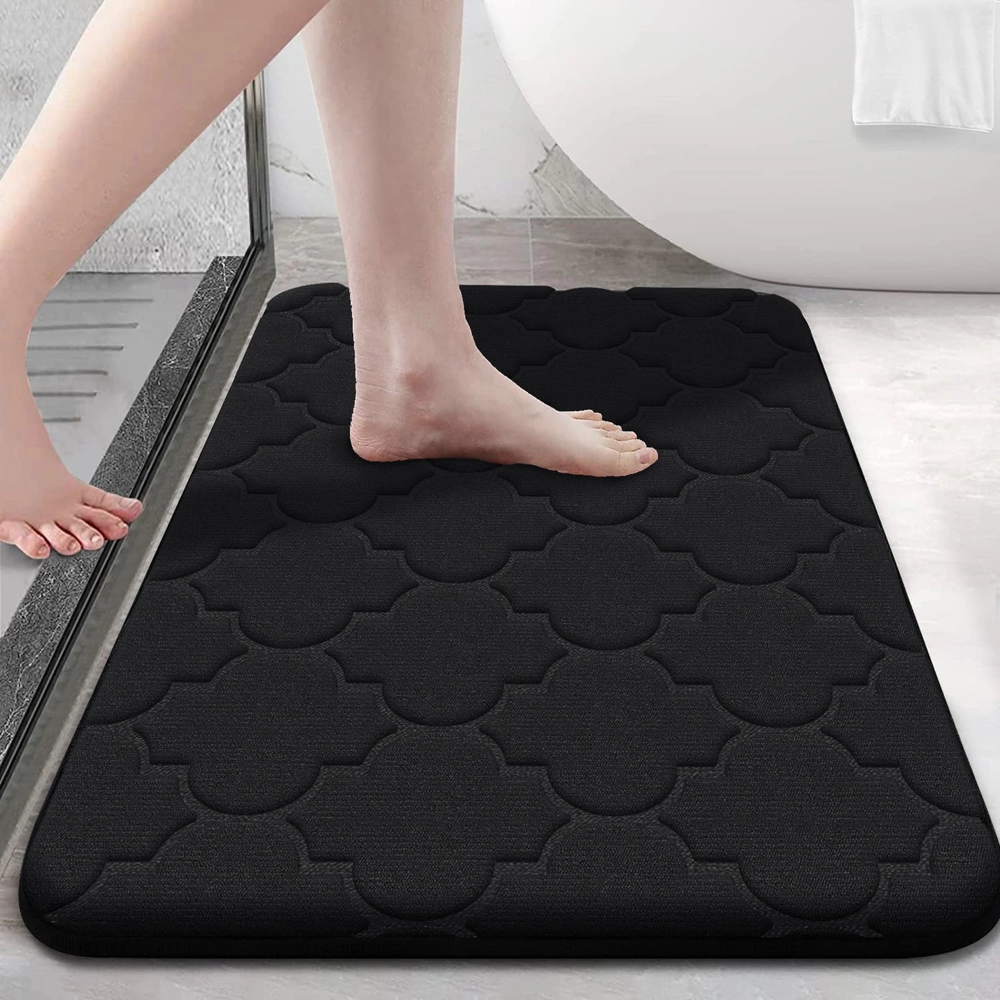 Memory Foam Bathroom Rug – Anti-Slip, Ultra Soft, Water Absorbent, Machine Washable