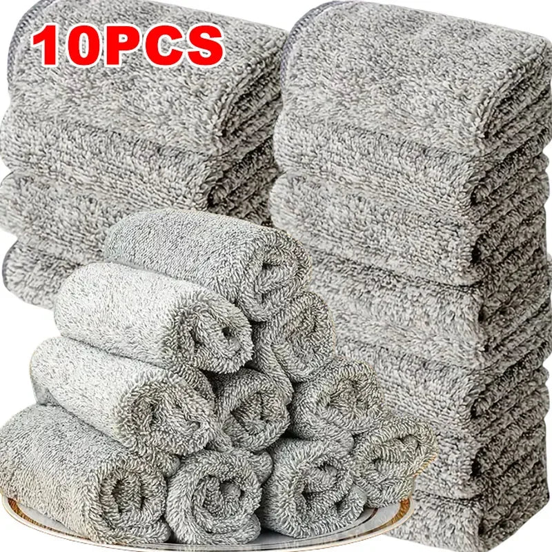 Microfiber Cleaning Cloths – Ultra Absorbent, Reusable, for Car, Kitchen & Bike (10 or 20 pcs)