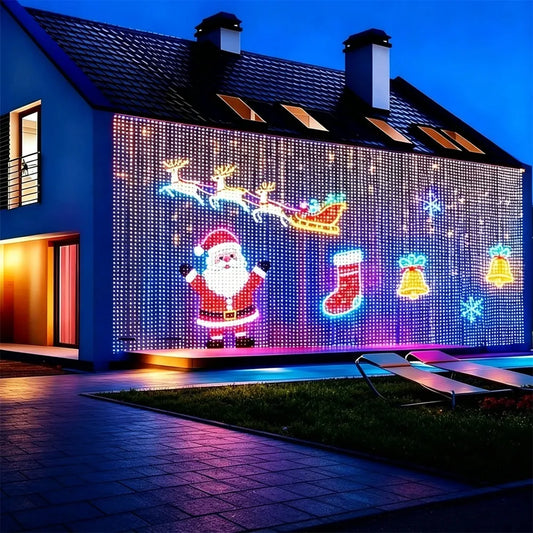 Smart RGB LED Curtain Lights with App Control & Music Sync