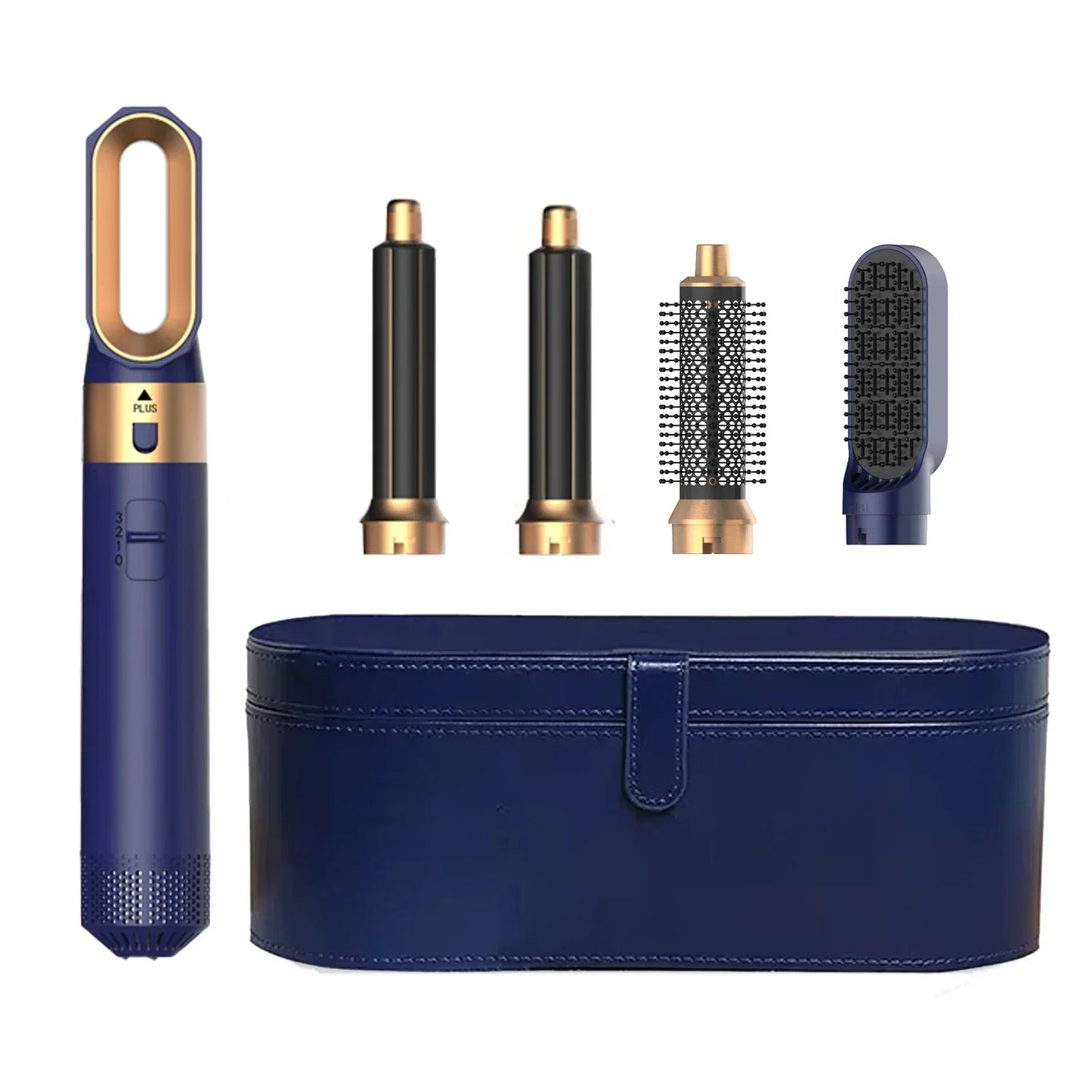 5-in-1 Hair Dryer & Styler Kit – Hot Air Brush, Curling Iron & Straightener