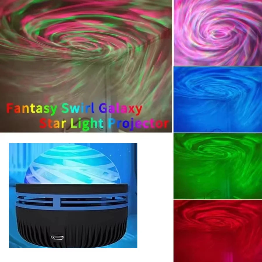 LED Galaxy Projector Night Light – RGB, Remote Control, USB, Bedroom & Party