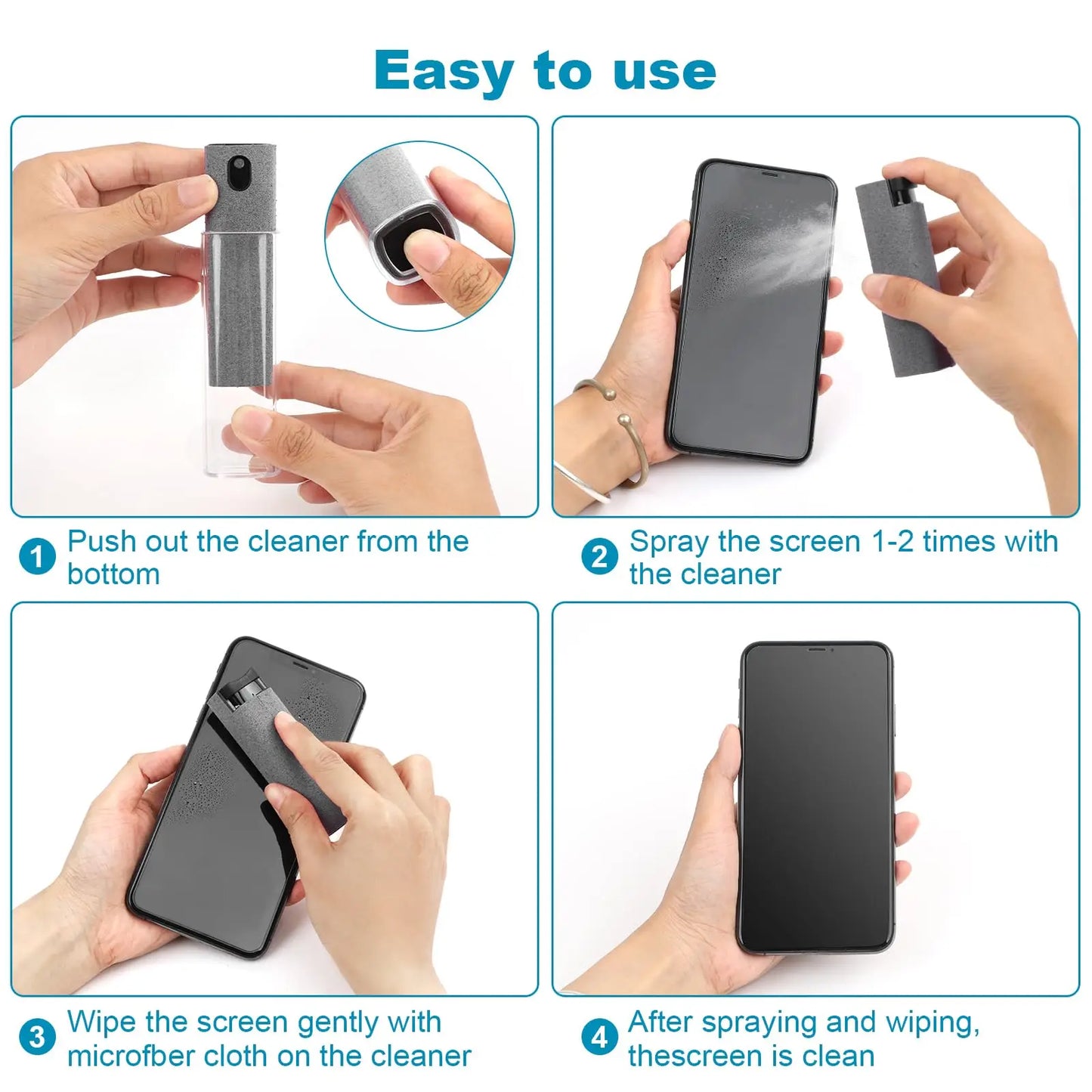 2 In 1 Phone Screen Cleaner Spray Portable Tablet™
