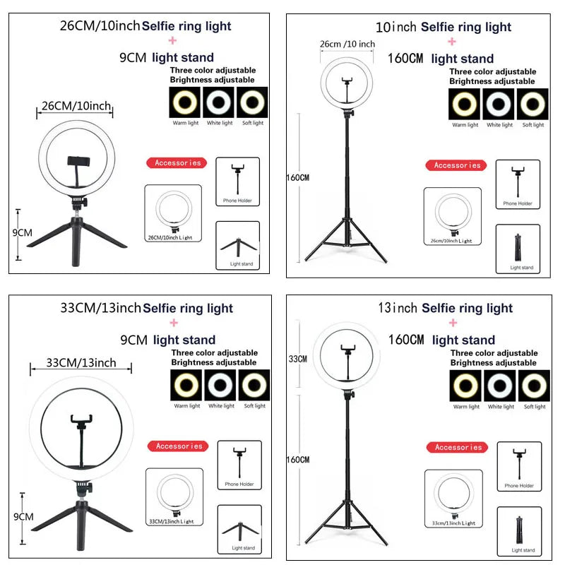 Video Lights Dimmable Light Selfie LED™