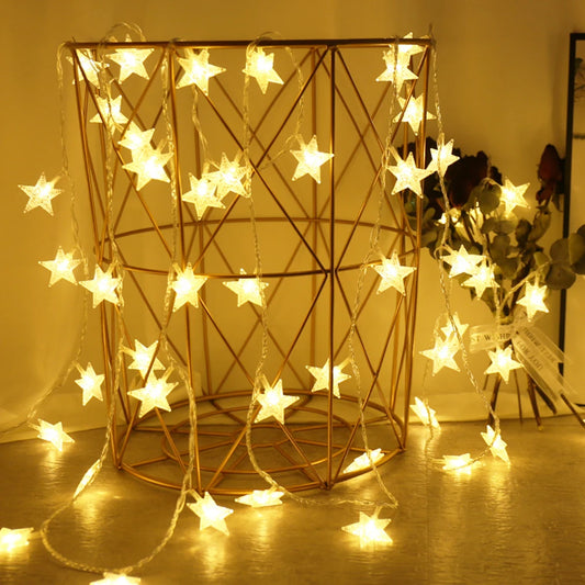 LED Star Fairy String Lights – USB or Battery, 1.5–10 m