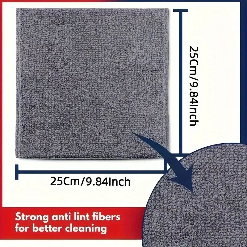 Microfiber Cleaning Cloths – Ultra Absorbent, Reusable, for Car, Kitchen & Bike (10 or 20 pcs)