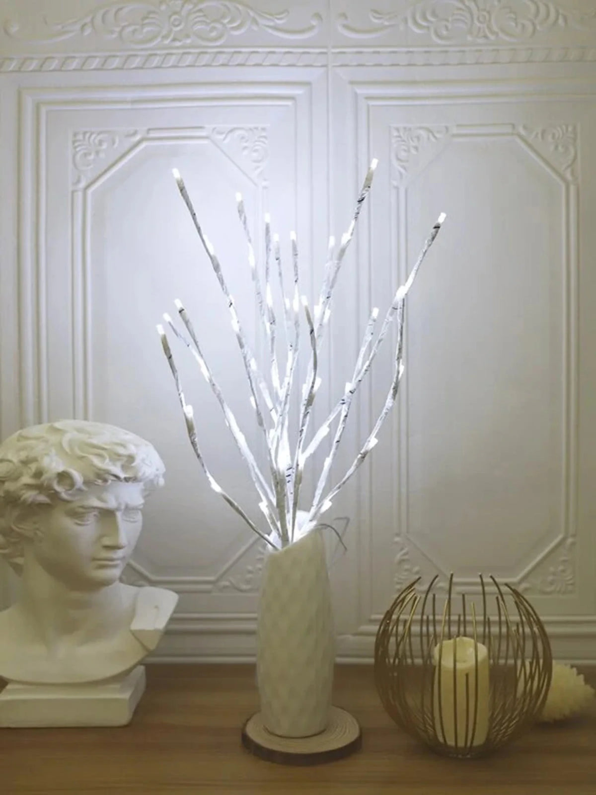 White Birch Branch Lights – 20 LED, Battery Operated, 28.35 in