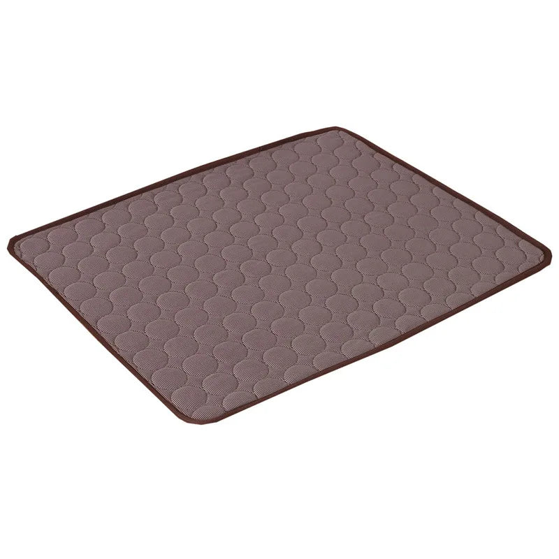 Dog Cooling Mat – Self-Cooling Ice Silk Pad for Dogs & Cats, Washable, XS–2XL